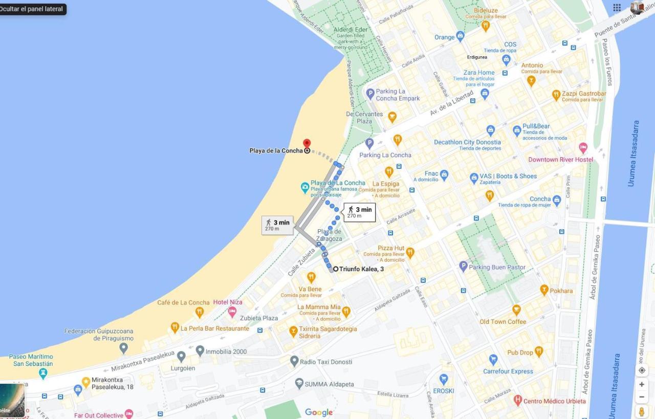Apartamento Amplio Y Central A Pie De Playa La Concha Сан-Себастьян Экстерьер фото